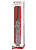 Load image into Gallery viewer, Dominant Submissive Collection Ultimate Studded Chain Whip - Metal/Silver