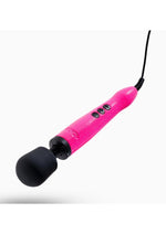 Load image into Gallery viewer, Doxy Die Cast Wand Metal Plug-In Vibrating Body Massager - Hot Pink/Metal/Pink