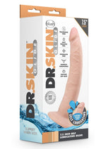 Load image into Gallery viewer, Dr. Skin Glide Self Lubricating Dildo - Vanilla - 7.5in