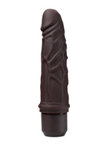 Load image into Gallery viewer, Dr. Skin Silicone Dr. Robert Vibrating Dildo - Chocolate - 7in