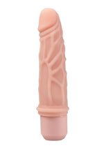 Load image into Gallery viewer, Dr. Skin Silicone Dr. Robert Vibrating Dildo - Vanilla - 7in