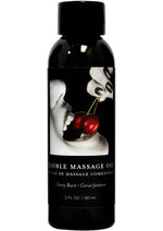 Load image into Gallery viewer, Earthly Body Hemp Seed Edible Massage Oil Cherry Burst - 2oz