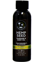 Load image into Gallery viewer, Earthly Body Hemp Seed Massage and Body Oil Nag Champa - 2oz