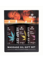 Load image into Gallery viewer, Earthly Body Valentine 2025 Trio Hemp Seed Massage Oil Gift - Set