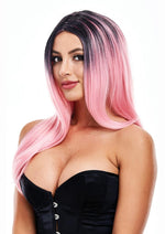 Load image into Gallery viewer, Elle Wig - Black/Pink