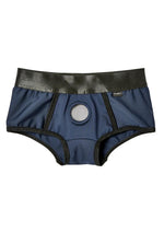 Load image into Gallery viewer, Em.Ex.. Active Harness Wear Fit Harness Boy Shorts - Blue - XSmall