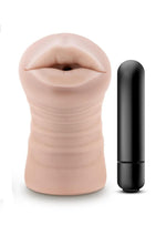 Load image into Gallery viewer, Enlust Nicole Dual End Vibrating Stroker - Mouth - Vanilla