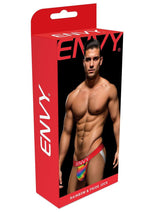 Load image into Gallery viewer, Envy Rainbow Pride Jock-Red-Sm