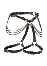 Load image into Gallery viewer, Euphoria Collection Multi Chain Thigh Harness - Black - One Size