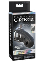 Load image into Gallery viewer, Fantasy C-Ringz Hardcore Silicone Cock Blocker Cock Ring - Black