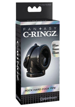 Load image into Gallery viewer, Fantasy C-Ringz Rock Hard Cock Pipe Cock Ring - Black