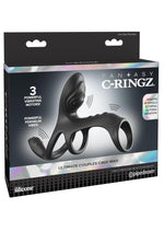Load image into Gallery viewer, Fantasy C-Ringz Ultimate Couples Cage Max Vibrating Cock Ring - Black