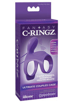 Load image into Gallery viewer, Fantasy C-Ringz Ultimate Silicone Couples Cage Cock Ring - Purple