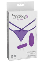 Load image into Gallery viewer, Fantasy For Her Cheeky Panty Thrill Her Panty Vibe - Purple