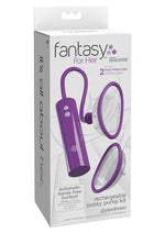 Load image into Gallery viewer, Fantasy For Her Rechargeable Pleasure Pump Kit with Remote Control - Clear/Purple