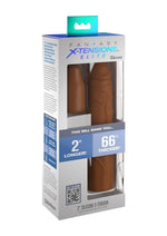 Load image into Gallery viewer, Fantasy X-Tensions Elite Silicone 8in Sleeve with 2in Plug - Caramel