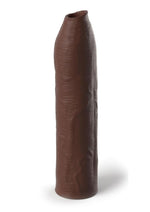 Load image into Gallery viewer, Fantasy X-Tensions Elite Silicone Uncut Extension Sleeve - Chocolate - 7in