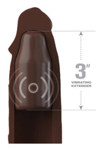 Load image into Gallery viewer, Fantasy X-Tensions Elite Silicone Vibrating 9in Sleeve with 3in Plug and Remote