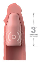 Load image into Gallery viewer, Fantasy X-Tensions Elite Silicone Vibrating 9in Sleeve with 3in Plug and Remote
