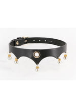 Load image into Gallery viewer, Fetish and Fashion Jezebel Collar - Black/Gold