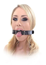 Load image into Gallery viewer, Fetish Fantasy Series Beginner's Open Mouth Gag - Black