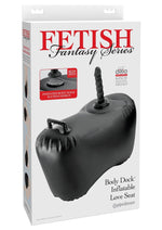 Load image into Gallery viewer, Fetish Fantasy Series Body Dock Inflatable Love Seat - Black