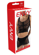 Load image into Gallery viewer, Fishnet Armor 2 Piece Set-Black-Os