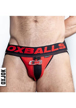 Load image into Gallery viewer, Fister 3d Rubber Fist Jock - Black/Red - Medium