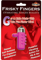 Load image into Gallery viewer, Frisky Fingers Silicone Finger Sleeve with Vibrating Bullet - Magenta/Pink
