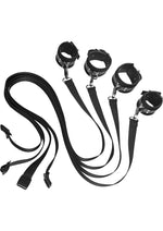 Load image into Gallery viewer, Frisky Four Point Restraint - Black - Set