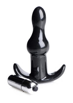 Load image into Gallery viewer, Frisky Rolling Noir Bumpy Vibrating Anal Plug - Black
