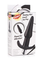 Load image into Gallery viewer, Frisky Thrilling Noir Smooth Anal Plug - Black