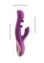 Load image into Gallery viewer, Gem Pressure Sensing App-Controlled Twin Balls Rabbit Vibrator