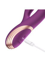 Load image into Gallery viewer, Gem Pressure Sensing App-Controlled Twin Balls Rabbit Vibrator