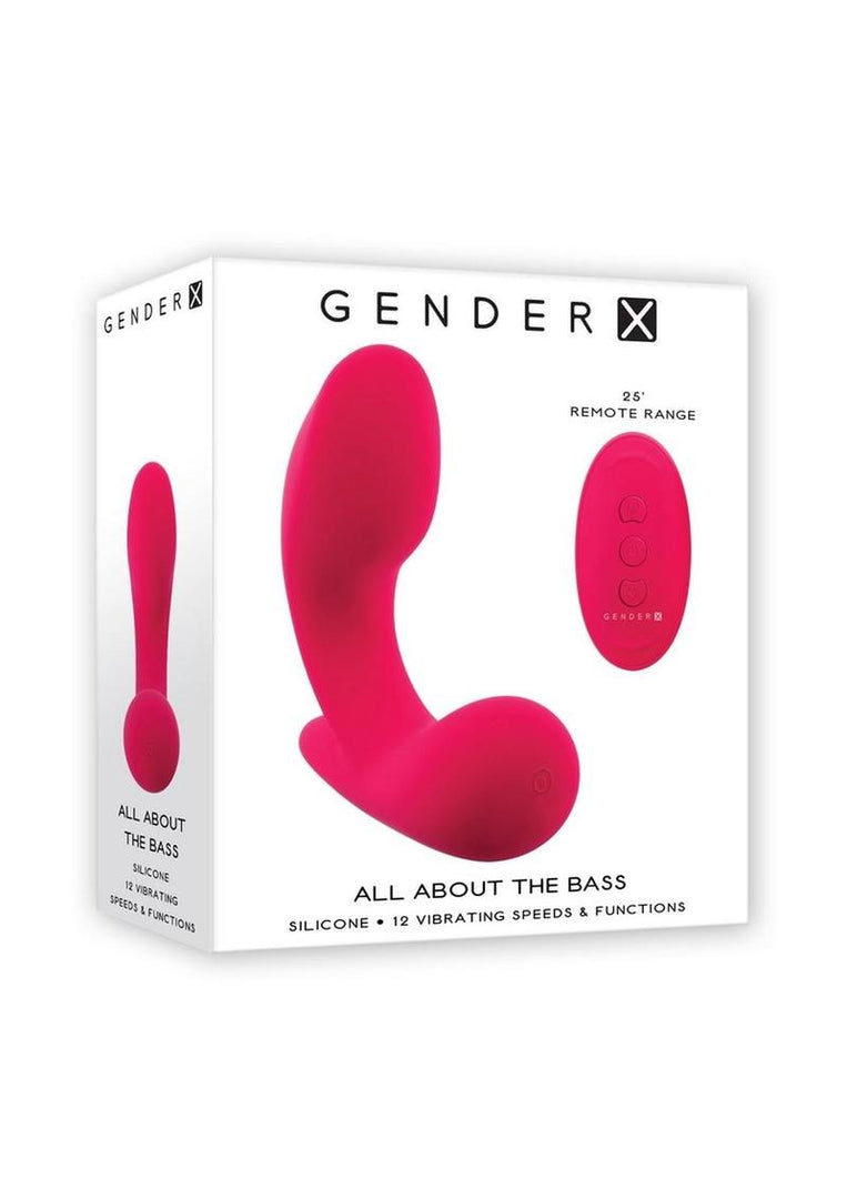 Gender X All About The Bass Rechargeable Silicone Vibrator with Remote