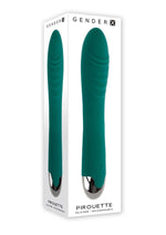 Load image into Gallery viewer, Gender X Pirouette Rechargeable Silicone Twirling Vibrator - Green