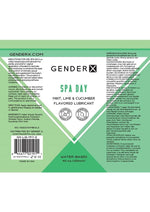 Load image into Gallery viewer, Gender X Spa Day Water Based Flavored Lubricant 4oz - Mint