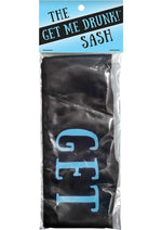 Load image into Gallery viewer, Get Me Drunk! Sash - Black/Blue
