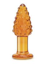 Load image into Gallery viewer, Glas Cornstar 4 Glass Butt Plug - Orange