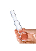 Load image into Gallery viewer, Glas Curved Beaded Glass Dildo