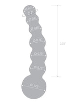 Load image into Gallery viewer, Glas Curved Beaded Glass Dildo