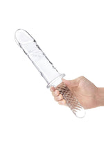 Load image into Gallery viewer, Glas Girthy Glass Cock Double Ended with Handle