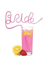 Load image into Gallery viewer, Glitterati Bride Twisty Straw - Pink