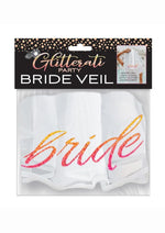 Load image into Gallery viewer, Glitterati Bride Veil - Rose Gold/White