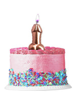 Load image into Gallery viewer, Glitterati Metallic Balloon Cake Candle - Rose Gold