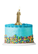 Load image into Gallery viewer, Glitterati Penis Candle - Gold Glitter - Gold