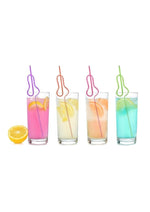 Load image into Gallery viewer, Glitterati Silly Penis Straws - Rainbow - 8 Pack
