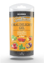 Load image into Gallery viewer, Goodhead Oral Delight Gel .24oz (6 Pack) - Assorted Green Apple, Mint, Peach, Strawberry, Watermelon, Passion Fruit