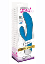 Load image into Gallery viewer, Gossip Diana 20x Rippled Silicone Rabbit Vibrator - Blue
