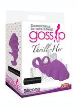 Load image into Gallery viewer, Gossip Thrill-Her Silicone Finger Vibrator - Purple